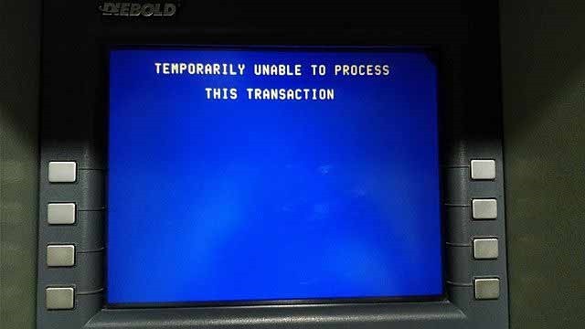 It’s the shopping month of December, and your ATMs are down …
